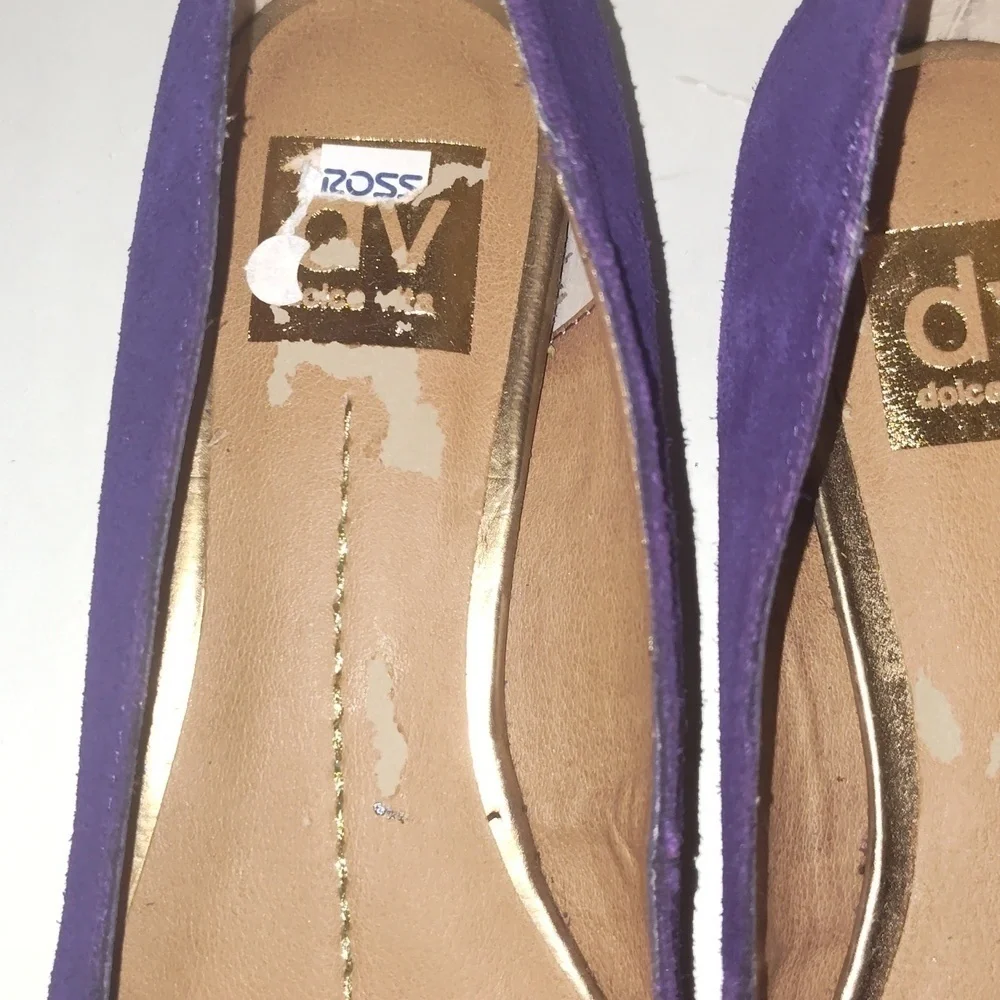 DV by Dolce Vita Purple Suede Lake Flats Size 10